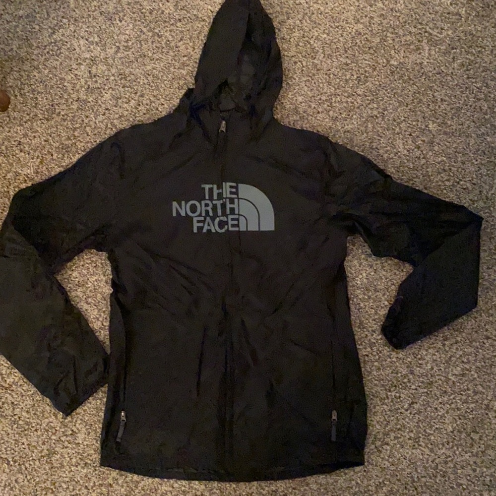 North Face black windbreaker jacket Youth XL
